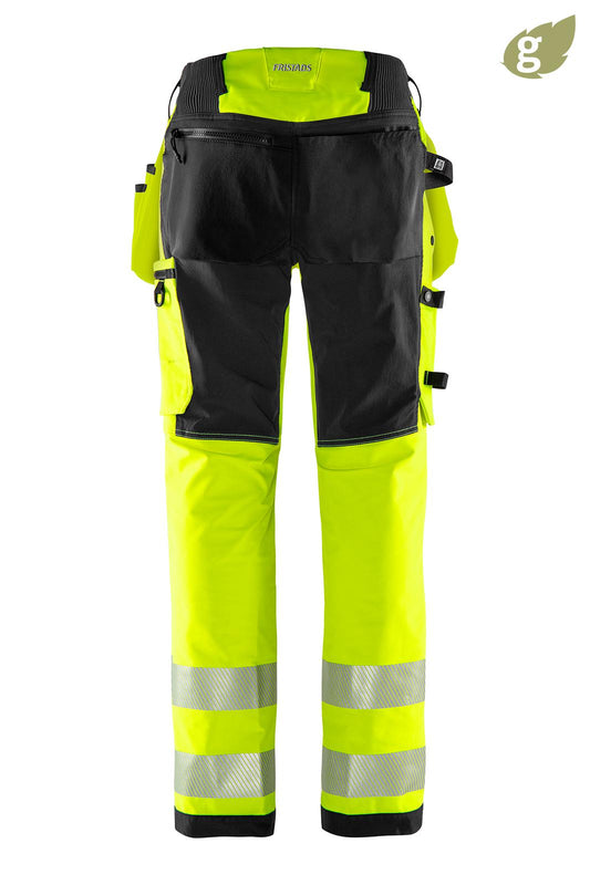 HIGH VIS GREEN STRETCH HOUSUT