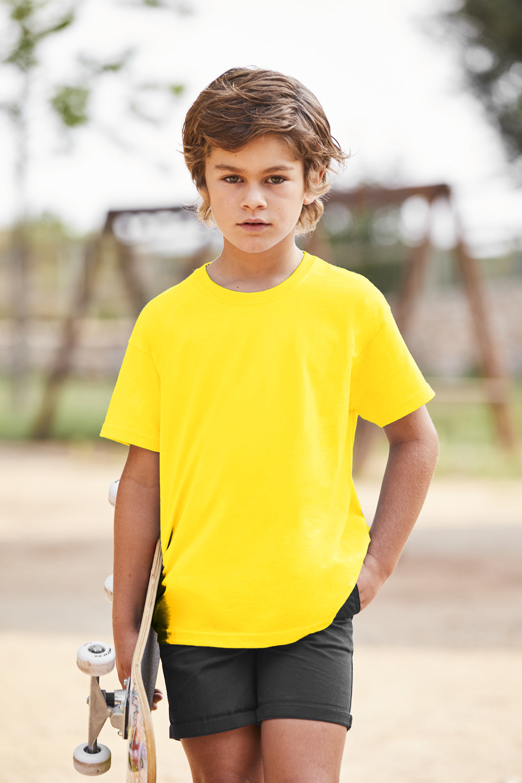 LASTEN VALUEWEIGHT T-PAITA - Yellow
