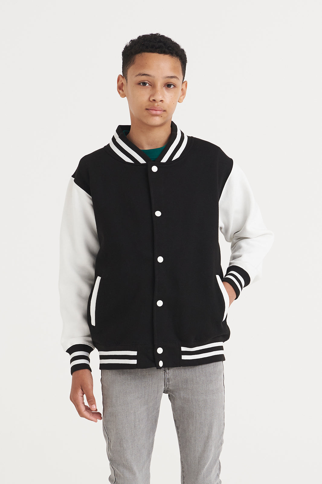 LASTEN VARSITY BASEBALL COLLEGETAKKI - Black - White