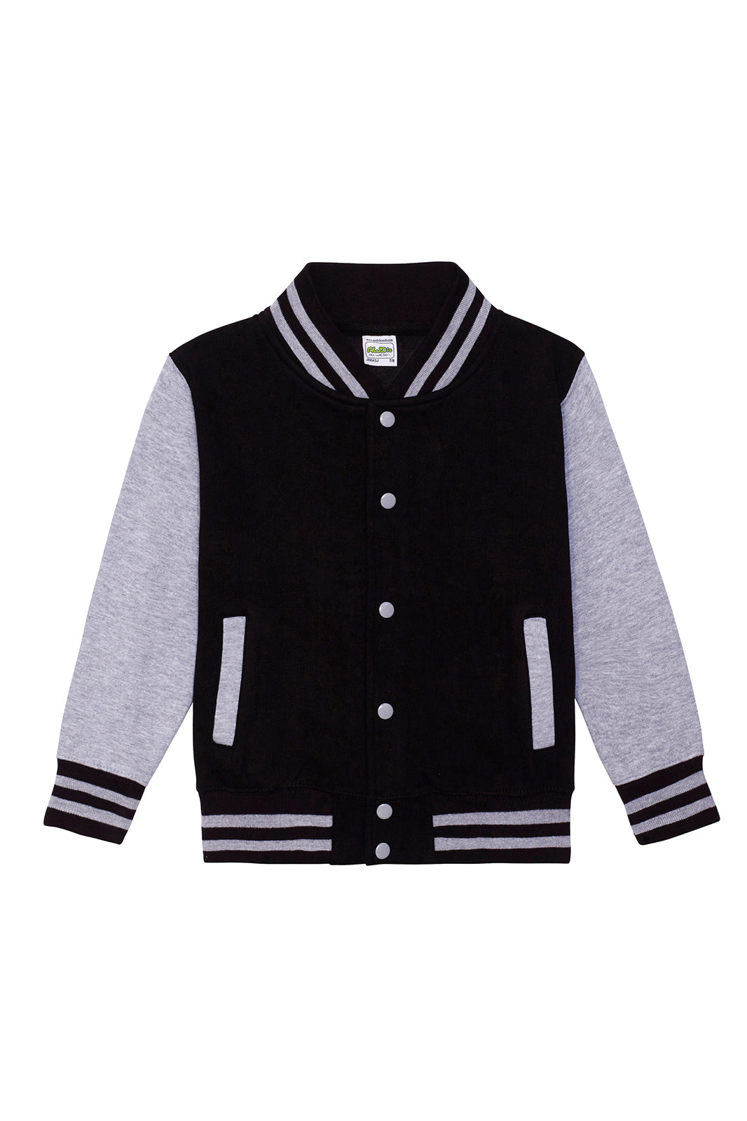 LASTEN VARSITY BASEBALL COLLEGETAKKI - Black - Heather Grey