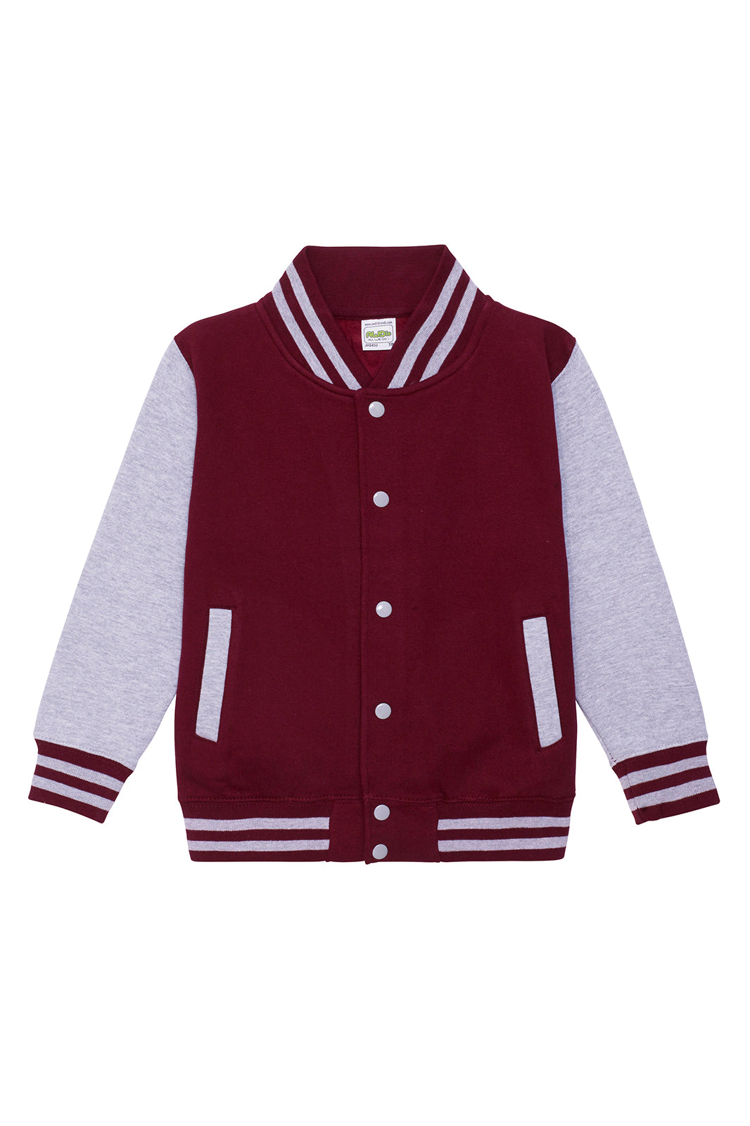 LASTEN VARSITY BASEBALL COLLEGETAKKI - Burgundy - Heather grey