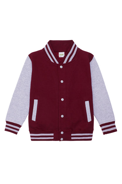 LASTEN VARSITY BASEBALL COLLEGETAKKI - Burgundy - Heather grey