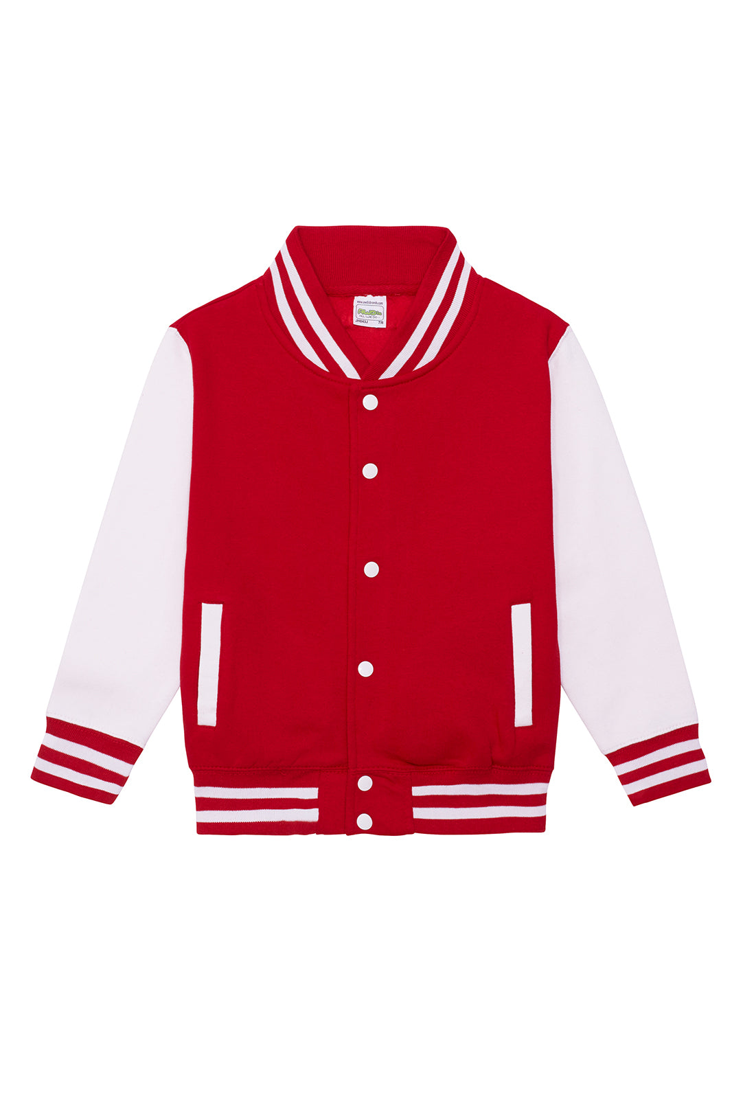 LASTEN VARSITY BASEBALL COLLEGETAKKI - Fire Red - White