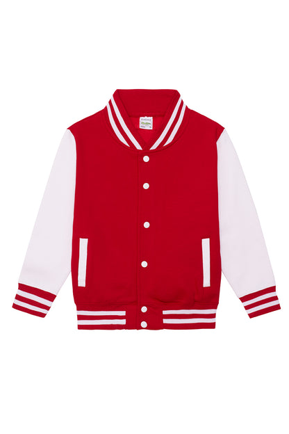 LASTEN VARSITY BASEBALL COLLEGETAKKI - Fire Red - White