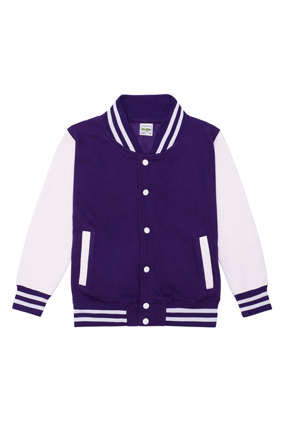 LASTEN VARSITY BASEBALL COLLEGETAKKI - Purple - White