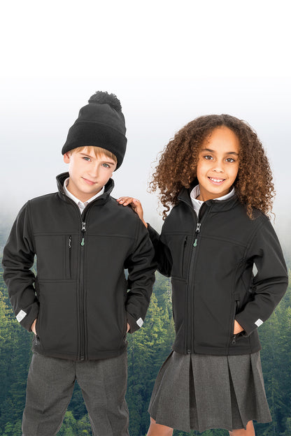 LASTEN CLASSIC SOFTSHELL TAKKI - Black