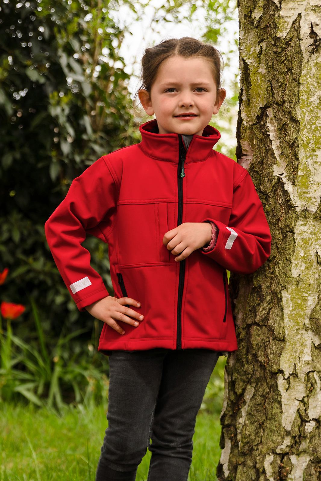 LASTEN CLASSIC SOFTSHELL TAKKI - Red