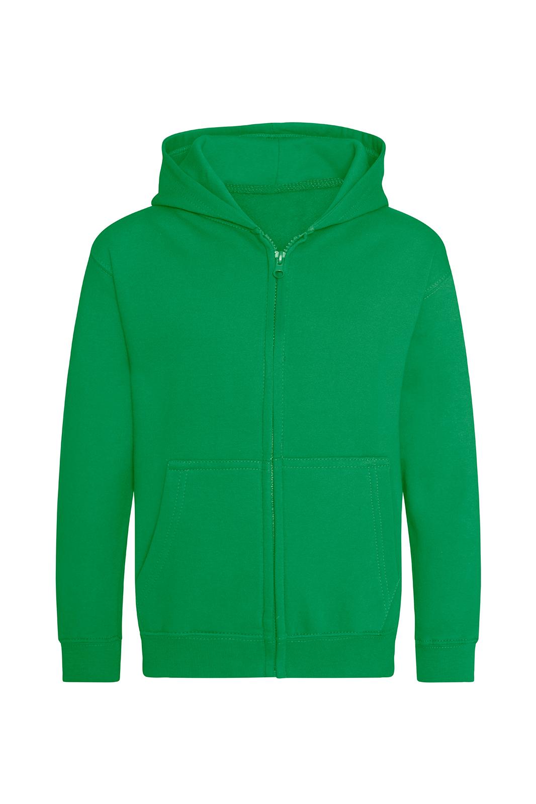 LASTEN ZOODIE VETOKETJUHUPPARI - Kelly green