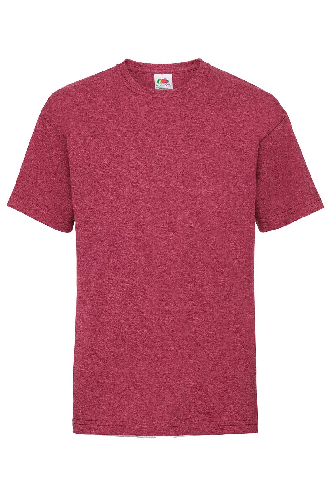LASTEN VALUEWEIGHT T-PAITA - Heather Red