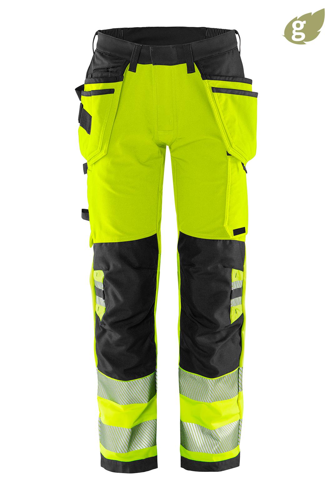 HIGH VIS GREEN STRETCH HOUSUT