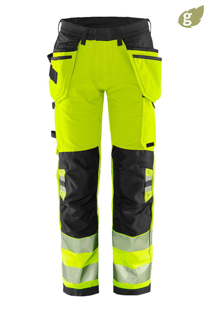 HIGH VIS GREEN STRETCH HOUSUT